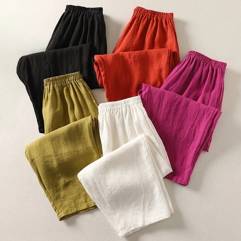 Tessa | Easy Comfort Pants – Linen Cotton Blend