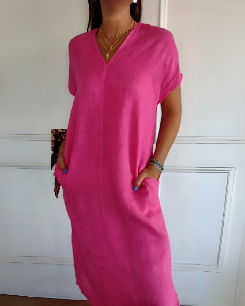 Solivya| Dress with Pockets – Effortless Comfort, Everyday Confidence