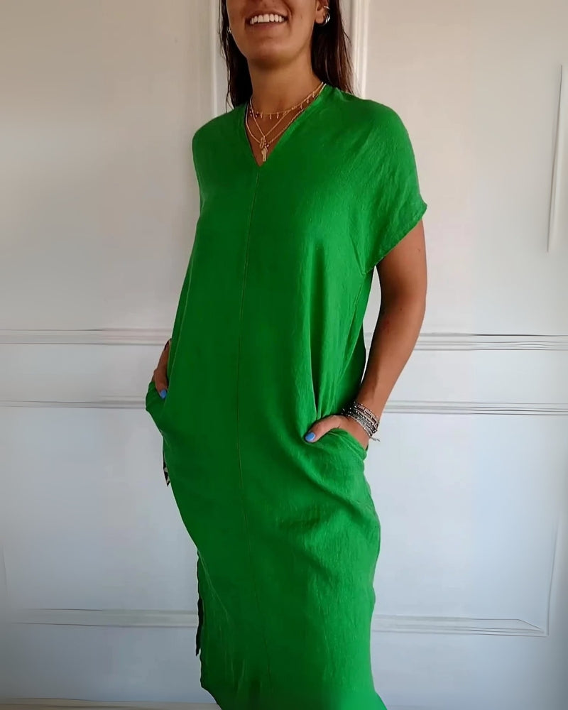 Solivya| Dress with Pockets – Effortless Comfort, Everyday Confidence