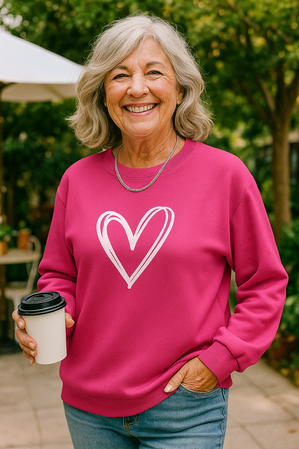 Livia |  Soft Knit Heart Sweater - Feel good. Look lovely.