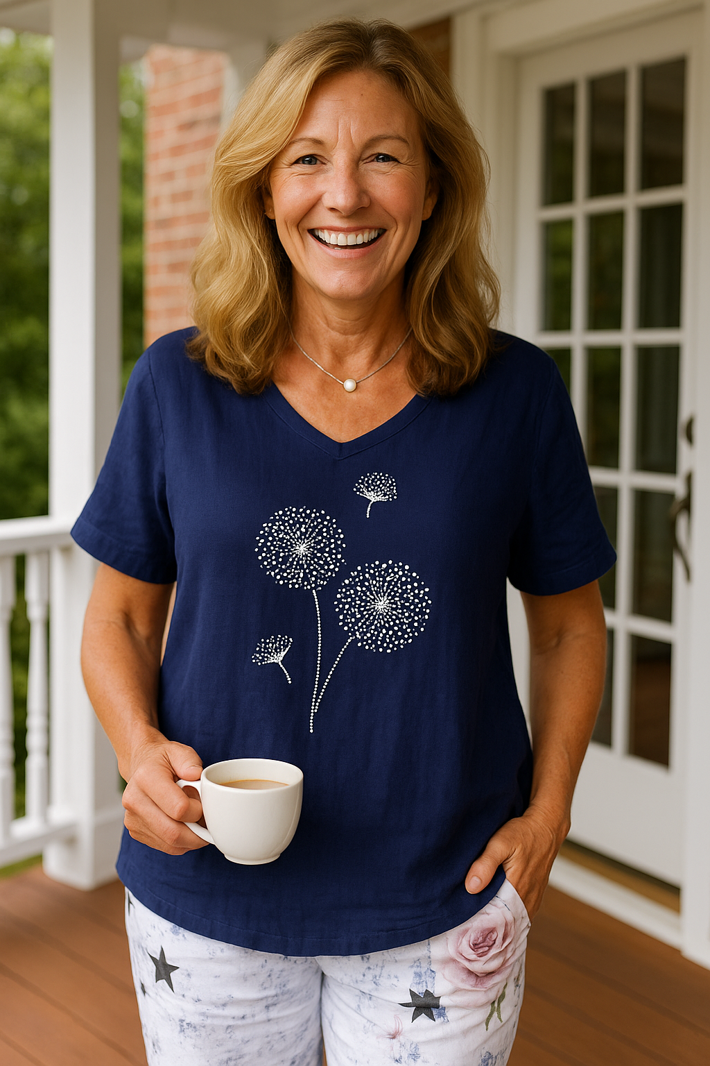 Darla | Soft Leaf Comfort Top – Light, Flattering & Effortlessly You