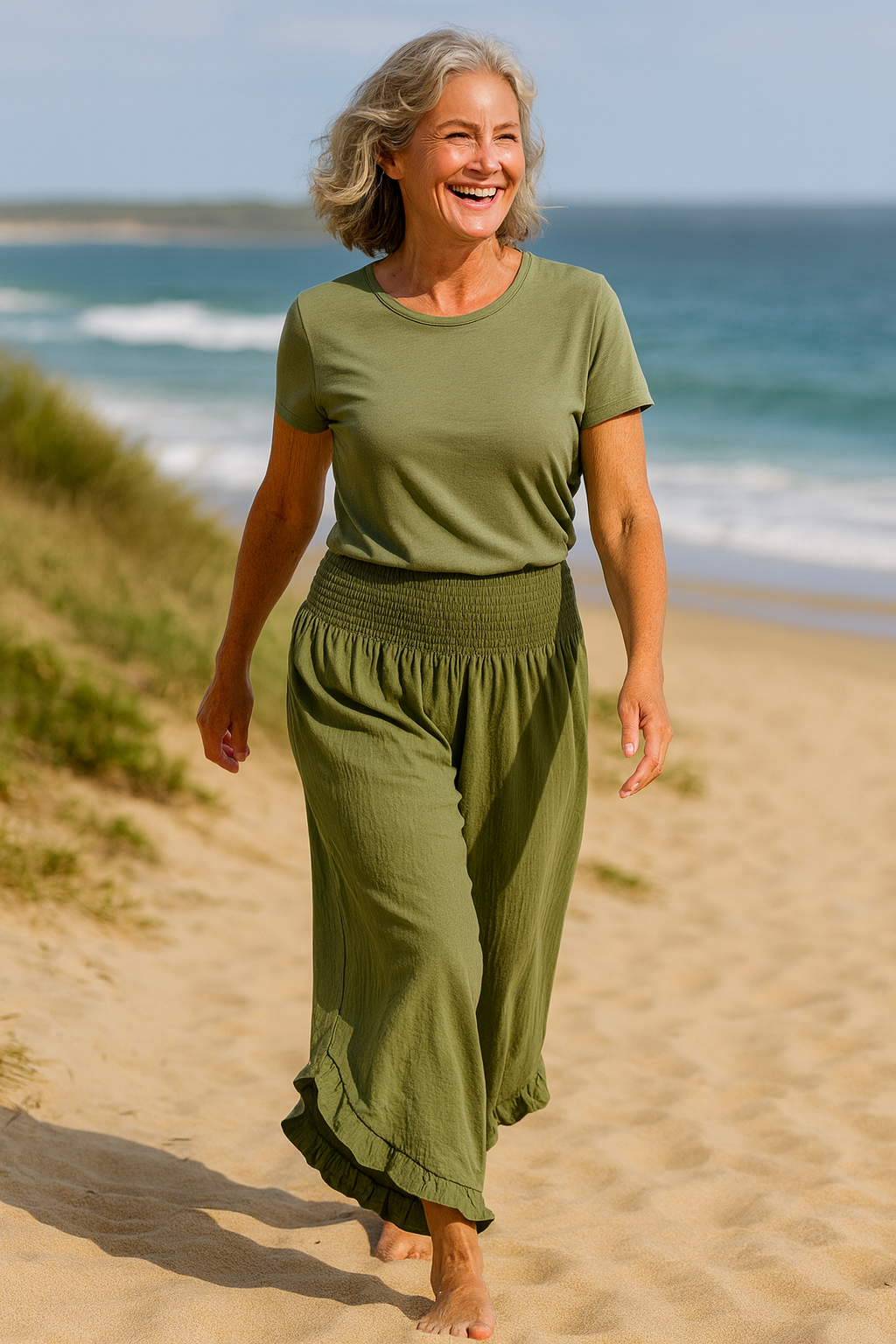 Tavina | Cotton-Linen Ease Pants