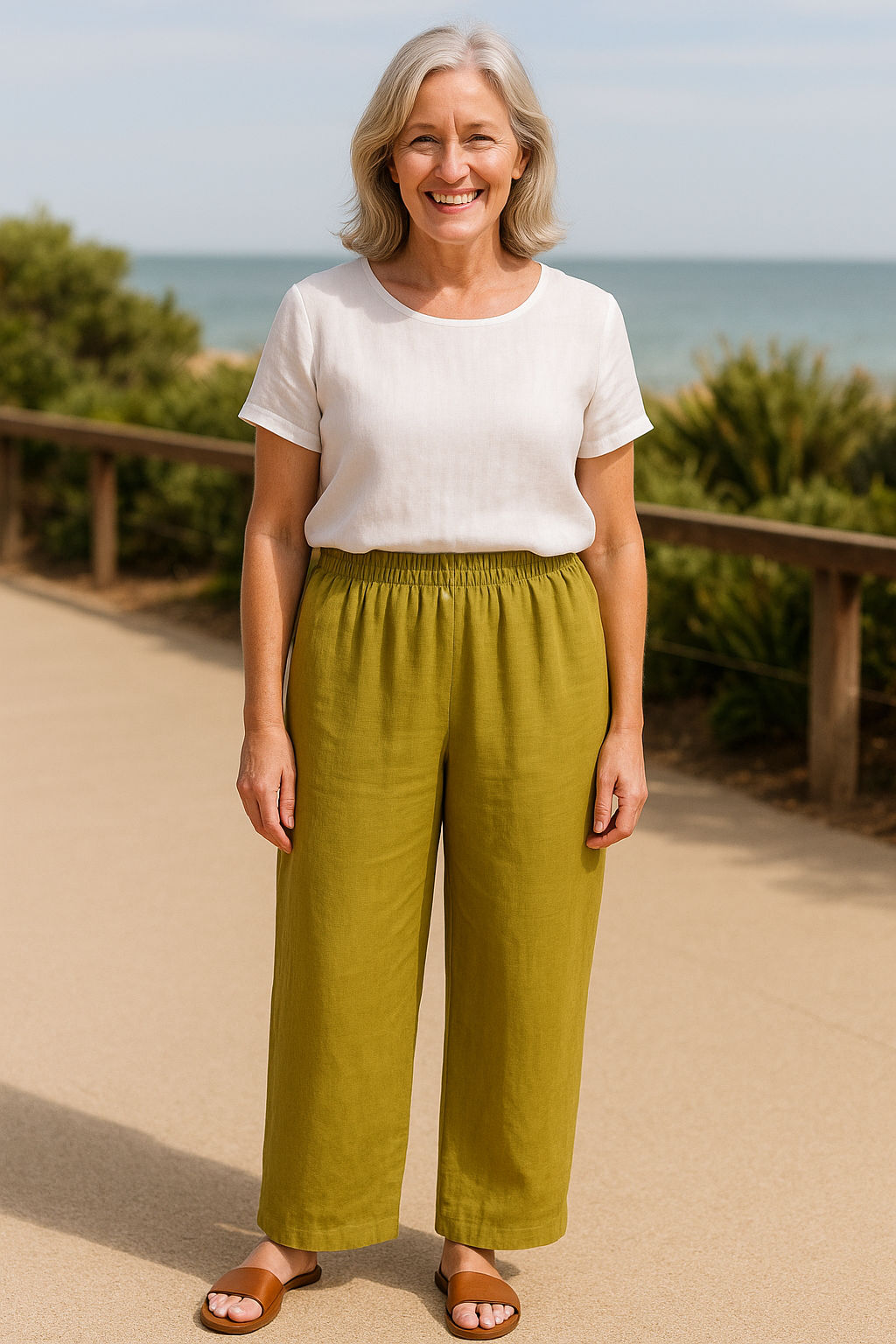 Tessa | Easy Comfort Pants – Linen Cotton Blend
