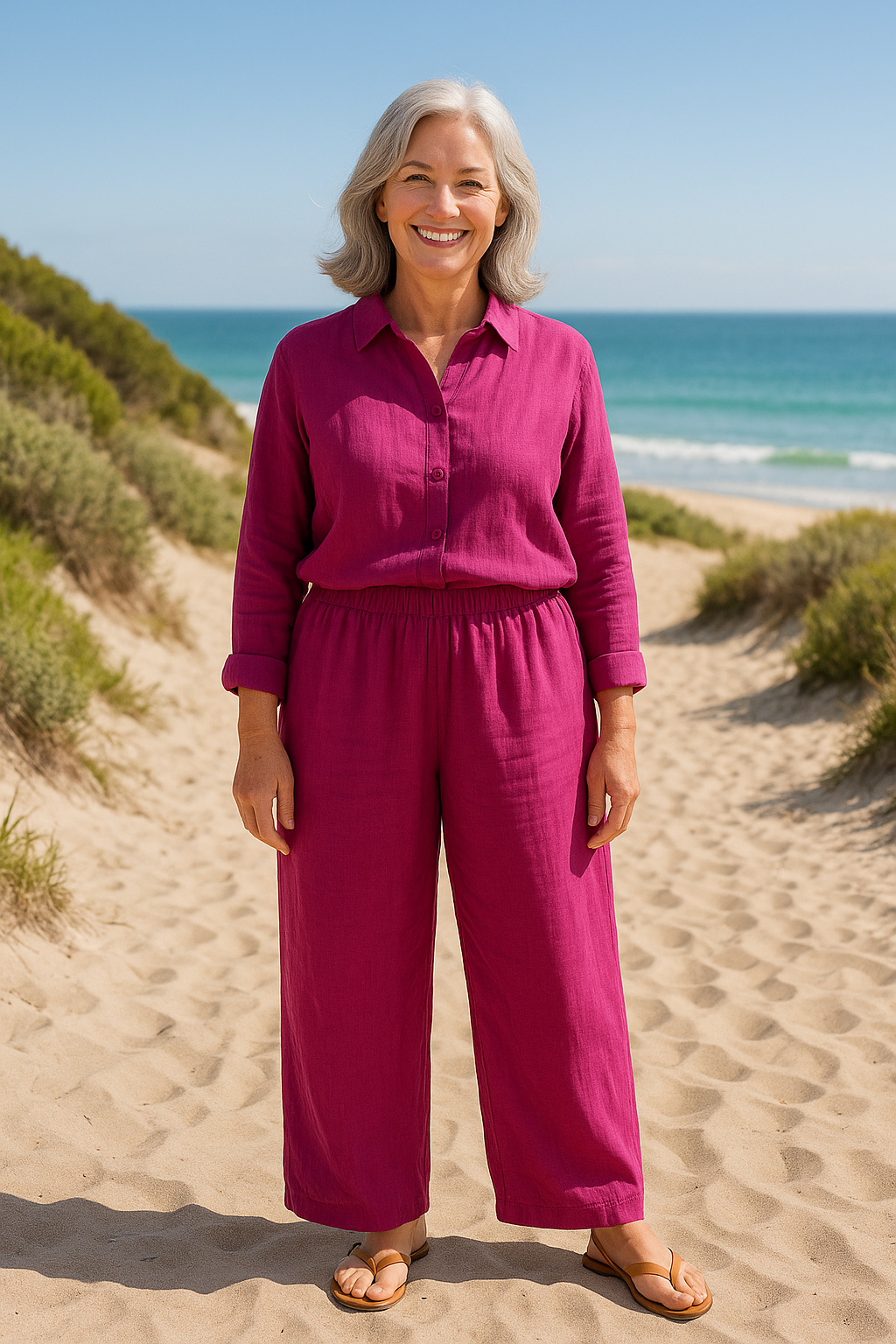 Tessa | Easy Comfort Pants – Linen Cotton Blend