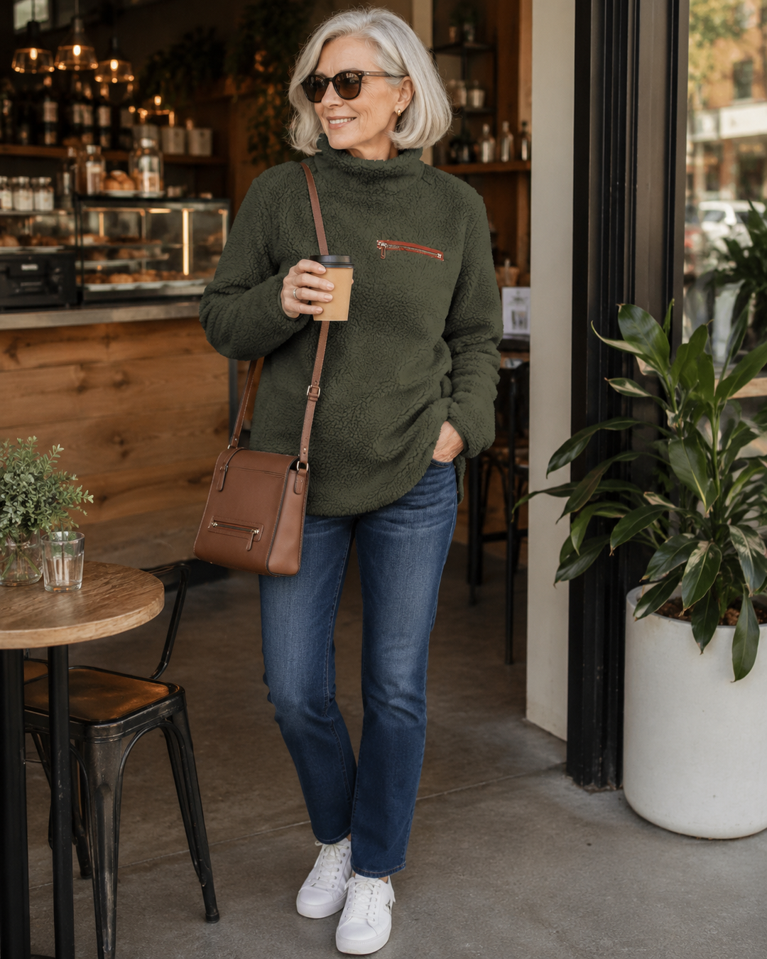 Lillian | Cozy Zip-Neck Pullover