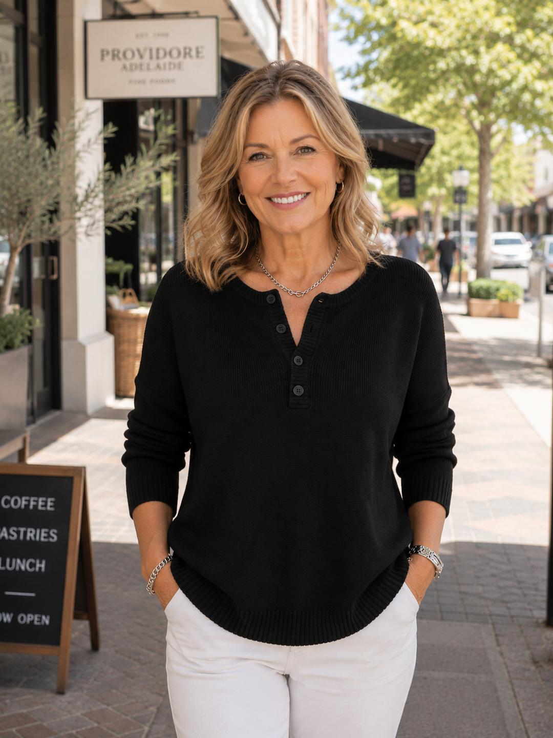 Isabelle | Button Knit