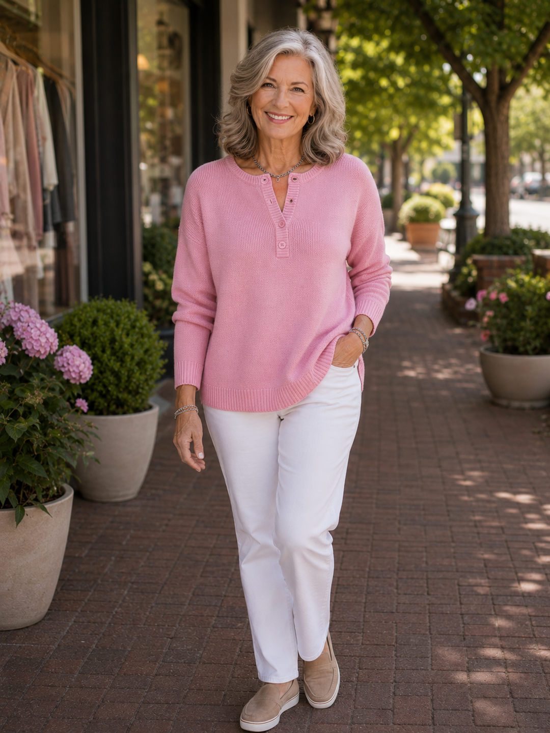 Isabelle | Button Knit