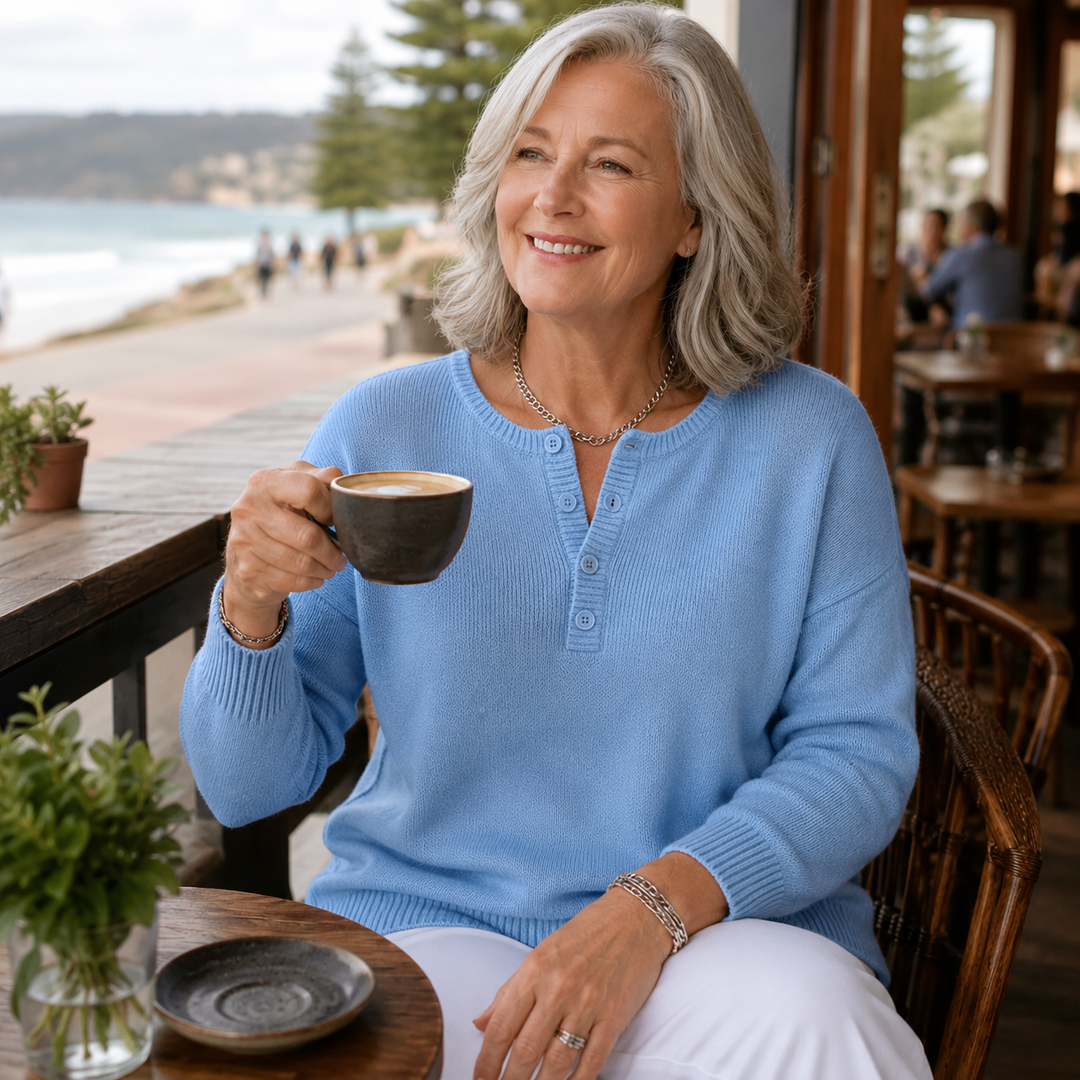 Isabelle | Button Knit