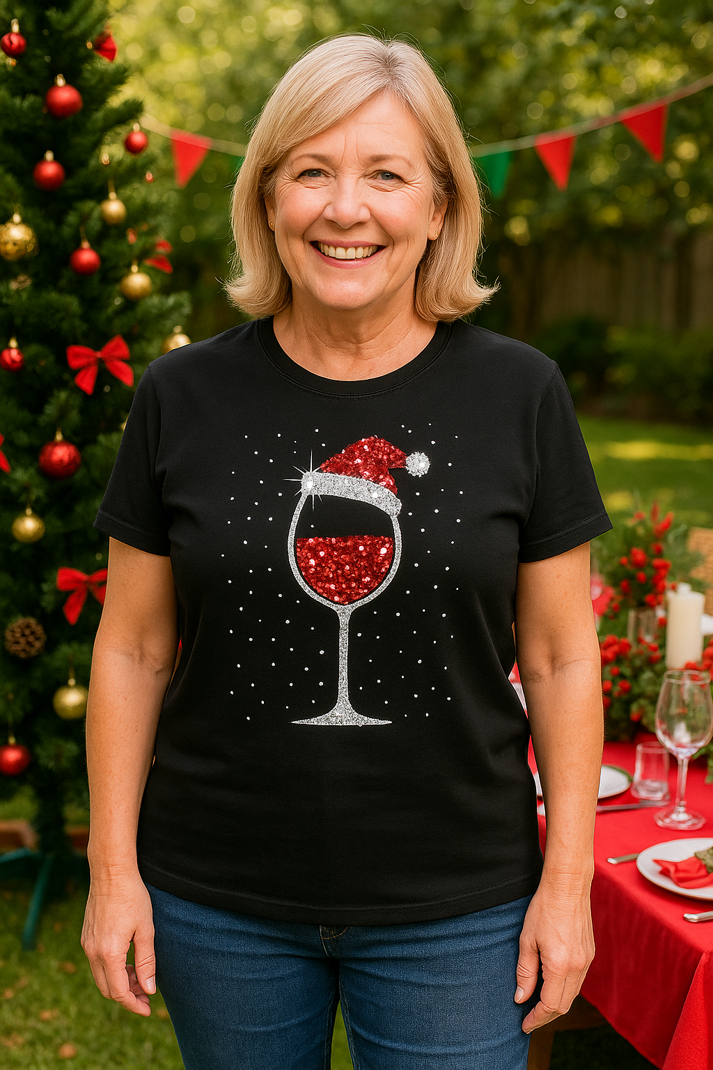 Holiday Cheer Sparkle Tee (AU 10–22)