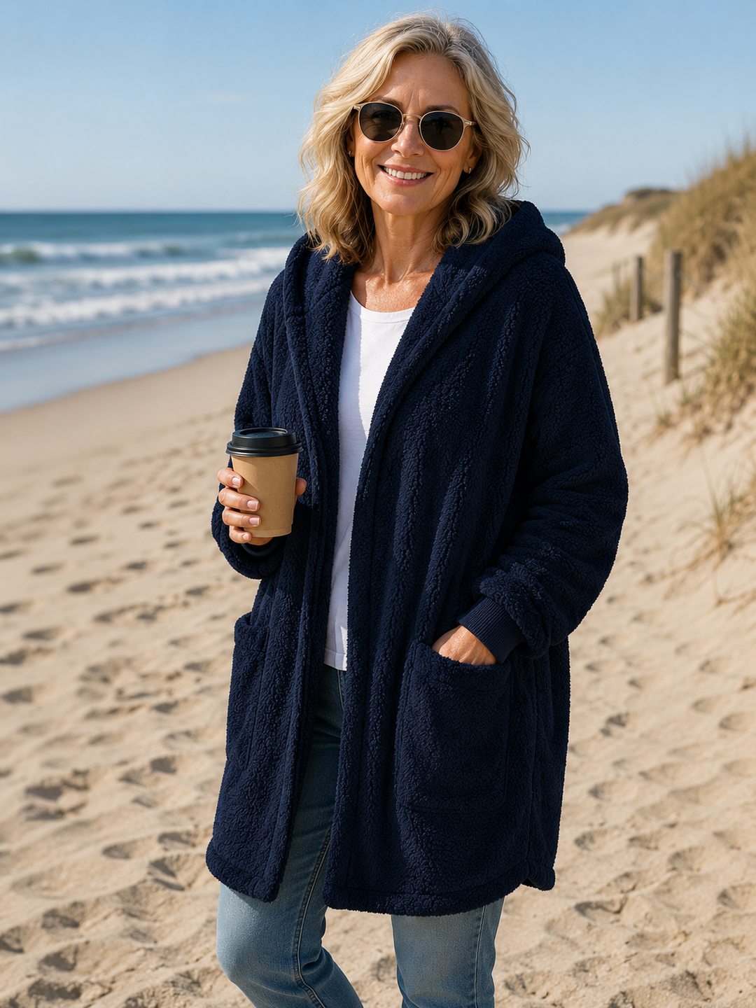 Mabel | Cozy Hooded Cardigan
