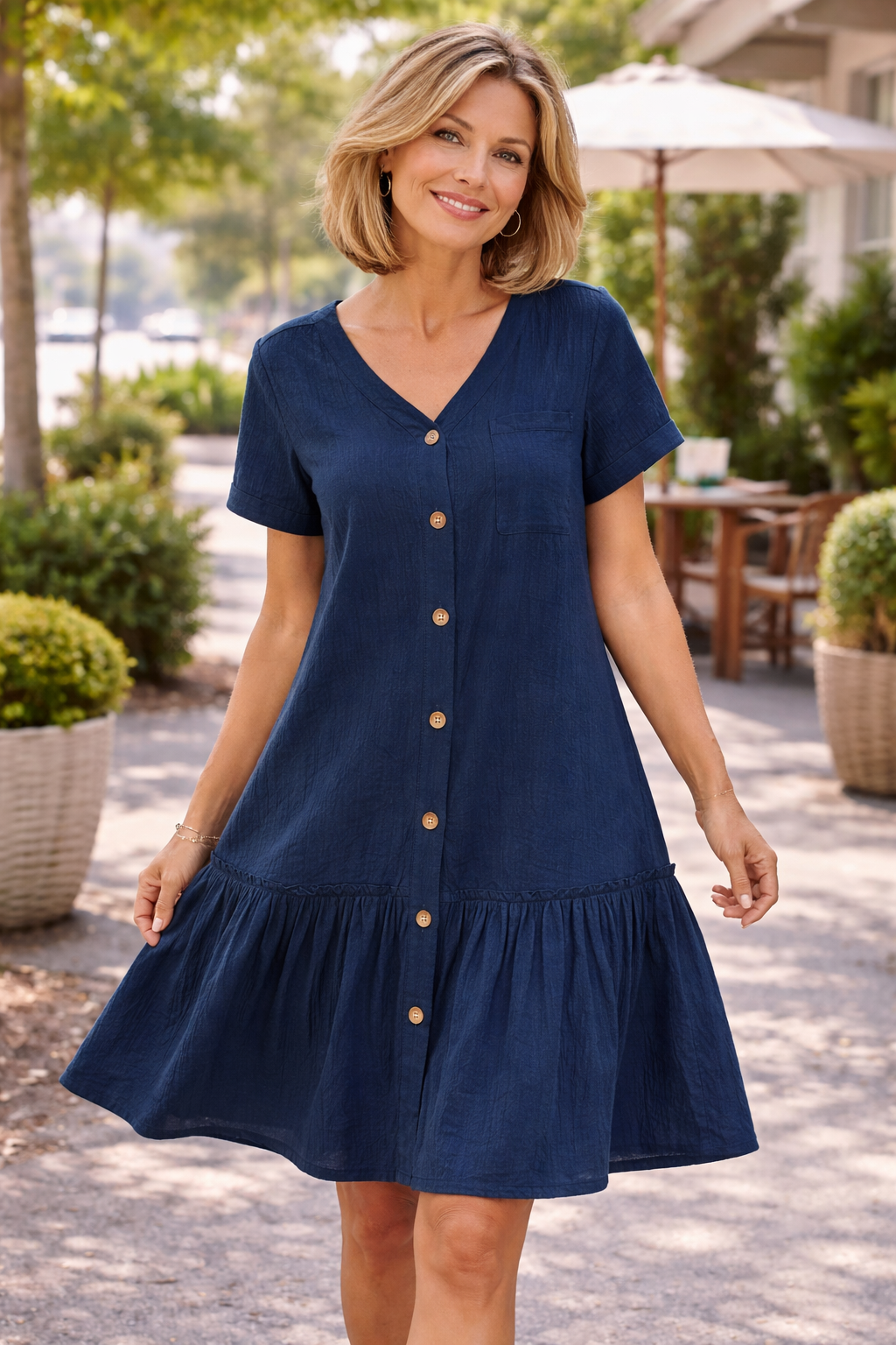 Marina | Everyday Comfort Dress — No Cling, No Stress