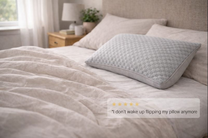 BreezeRest™ | No More Flipping Your Pillow All Night