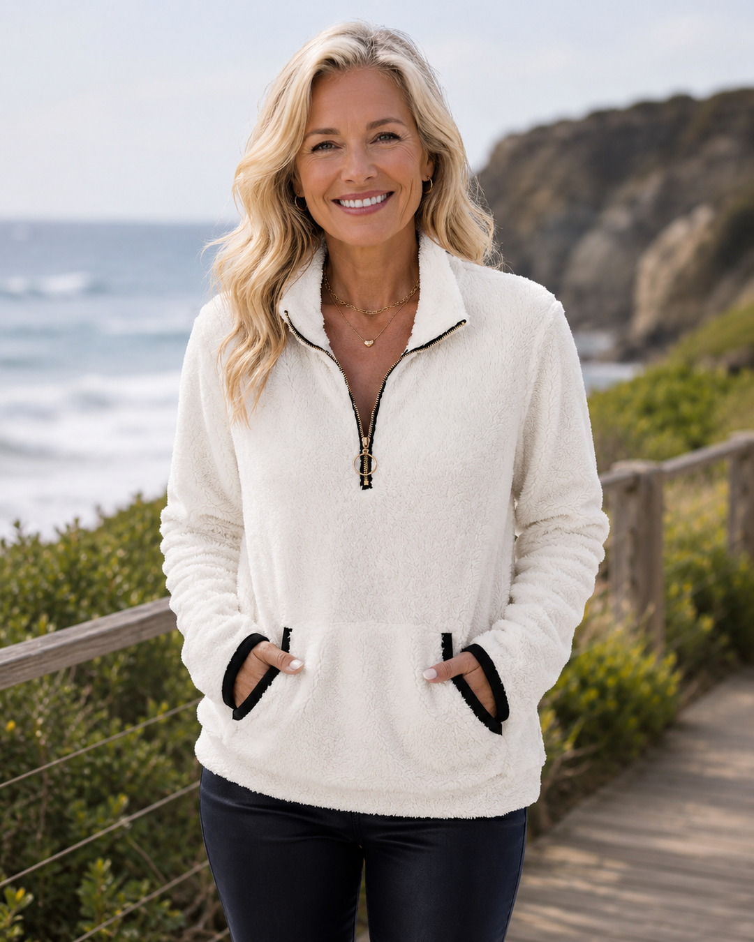Willa | Cozy Quarter-Zip Pullover