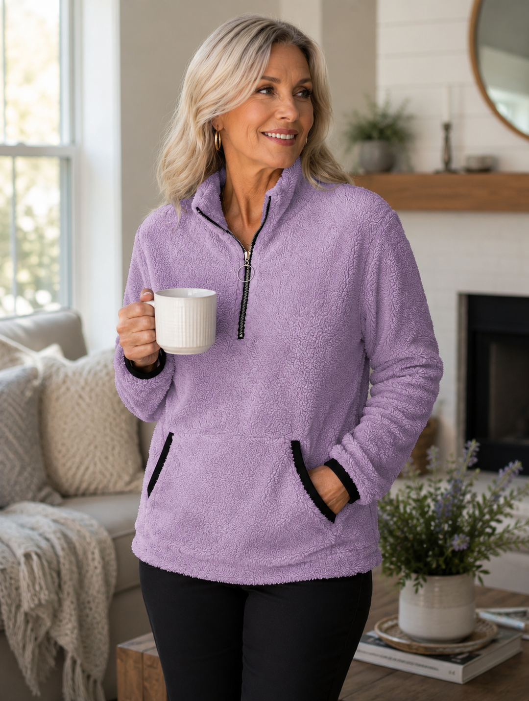Willa | Cozy Quarter-Zip Pullover