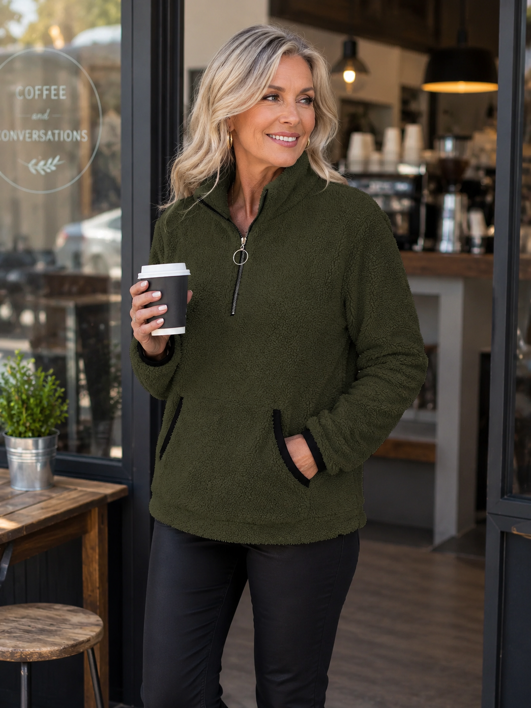 Willa | Cozy Quarter-Zip Pullover