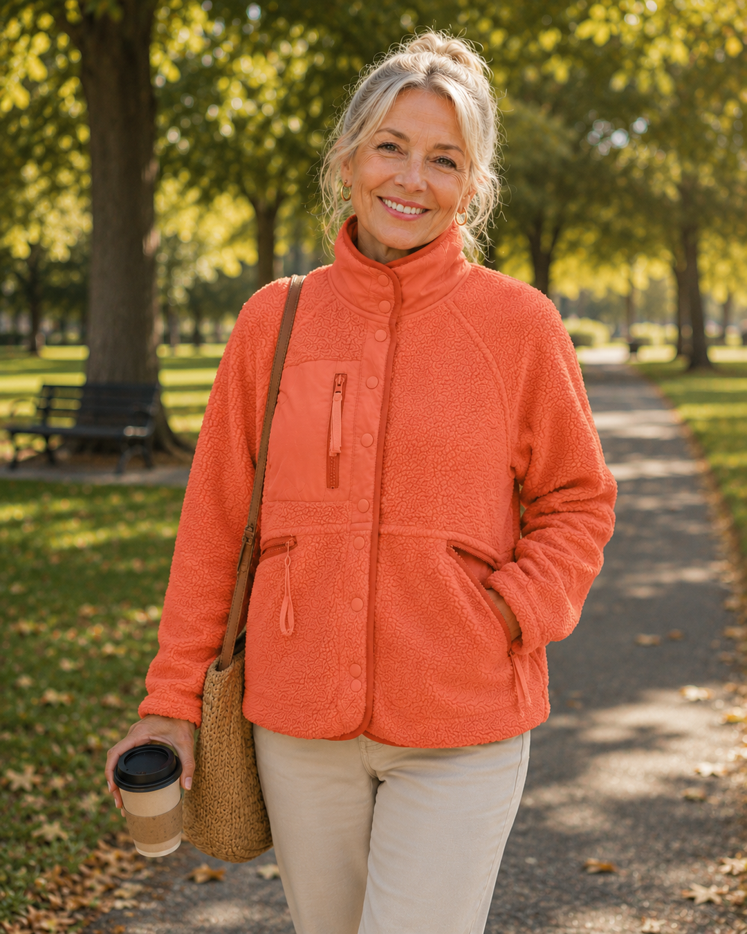 Hazel | Cozy Button-Down Fleece Jacket