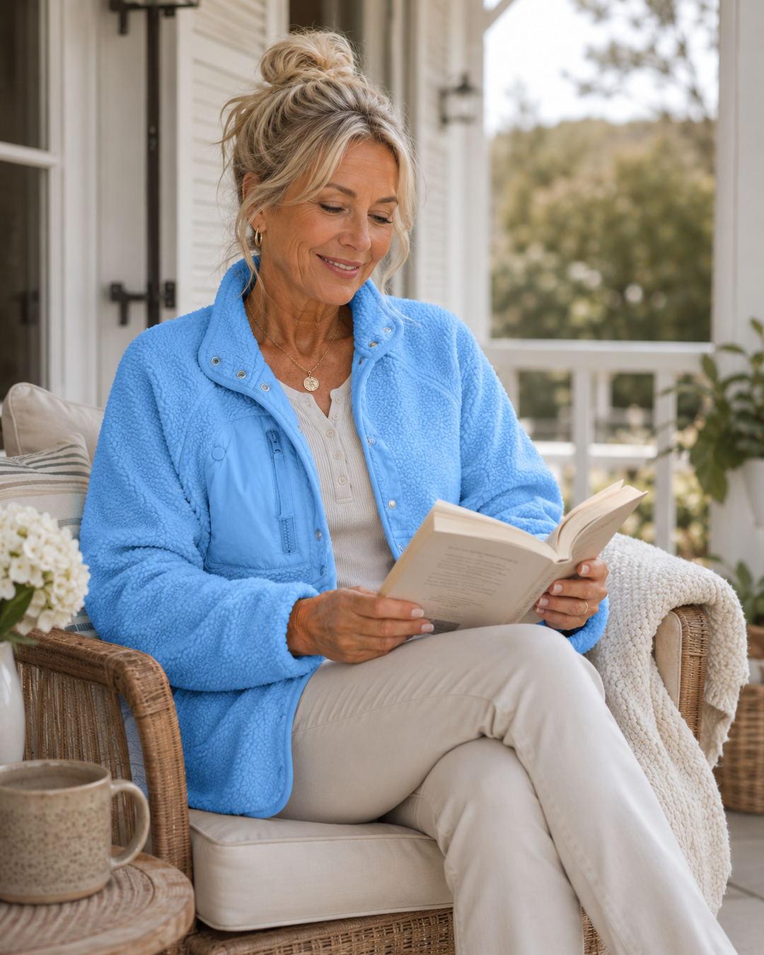 Hazel | Cozy Button-Down Fleece Jacket