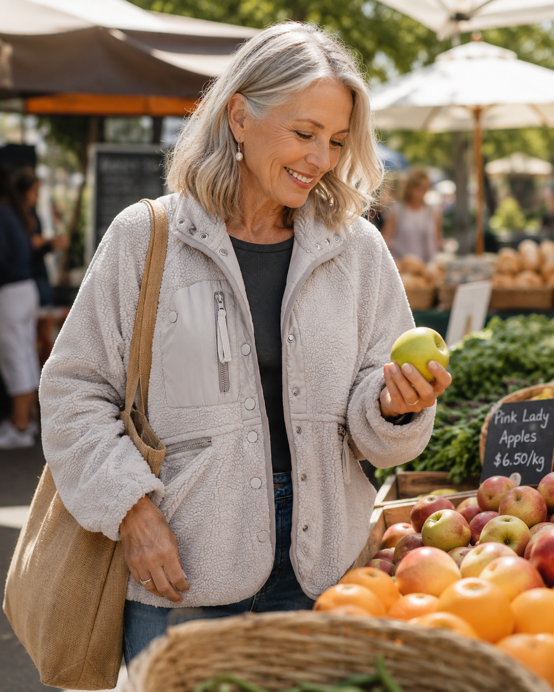 Hazel | Cozy Button-Down Fleece Jacket