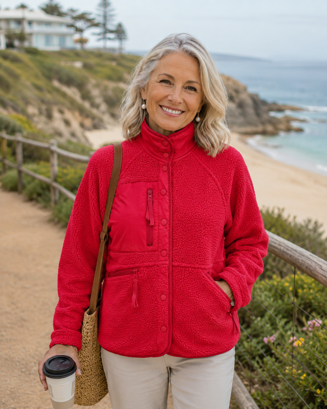 Hazel | Cozy Button-Down Fleece Jacket