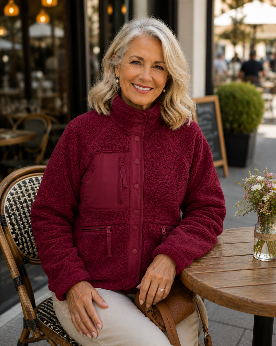 Hazel | Cozy Button-Down Fleece Jacket