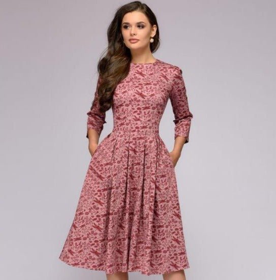 Dahlia | Floral Midi Dress
