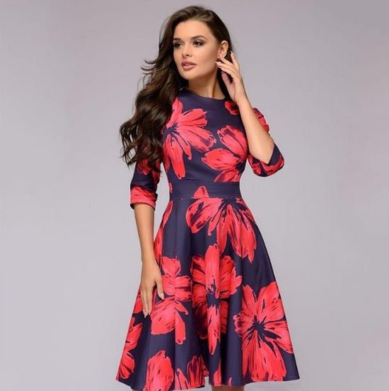 Dahlia | Floral Midi Dress