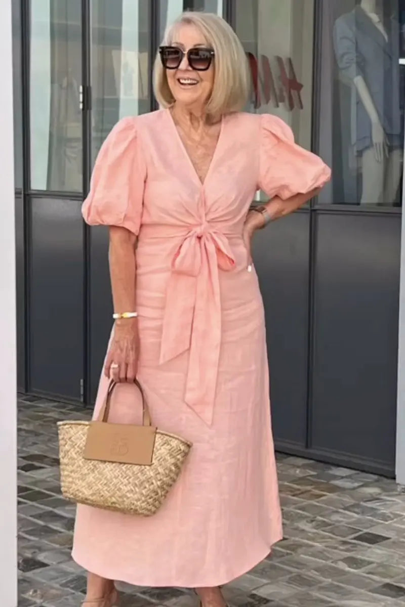 Daria | Soft Confidence Midi Dress – Elegance You Can Feel