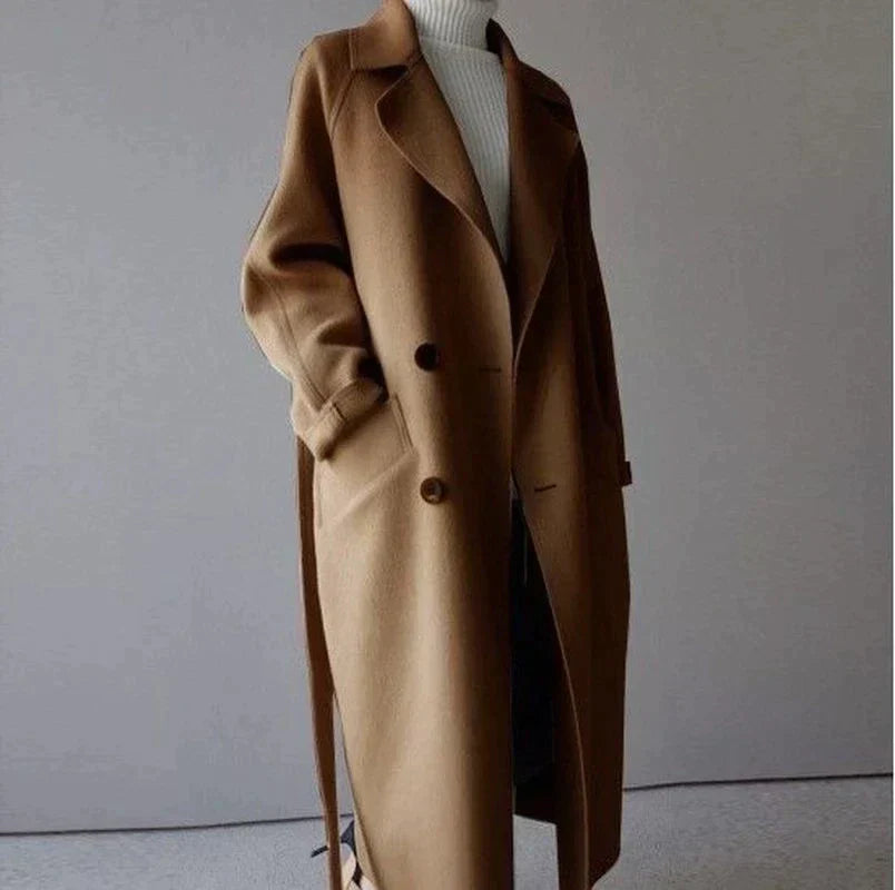 Cleo | Long Wool Coat for Women