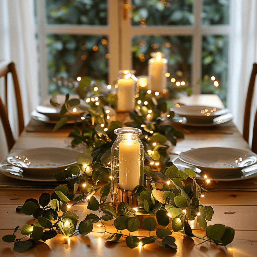 EucaGlow LED Garland – Wireless Warm Eucalyptus Lighting