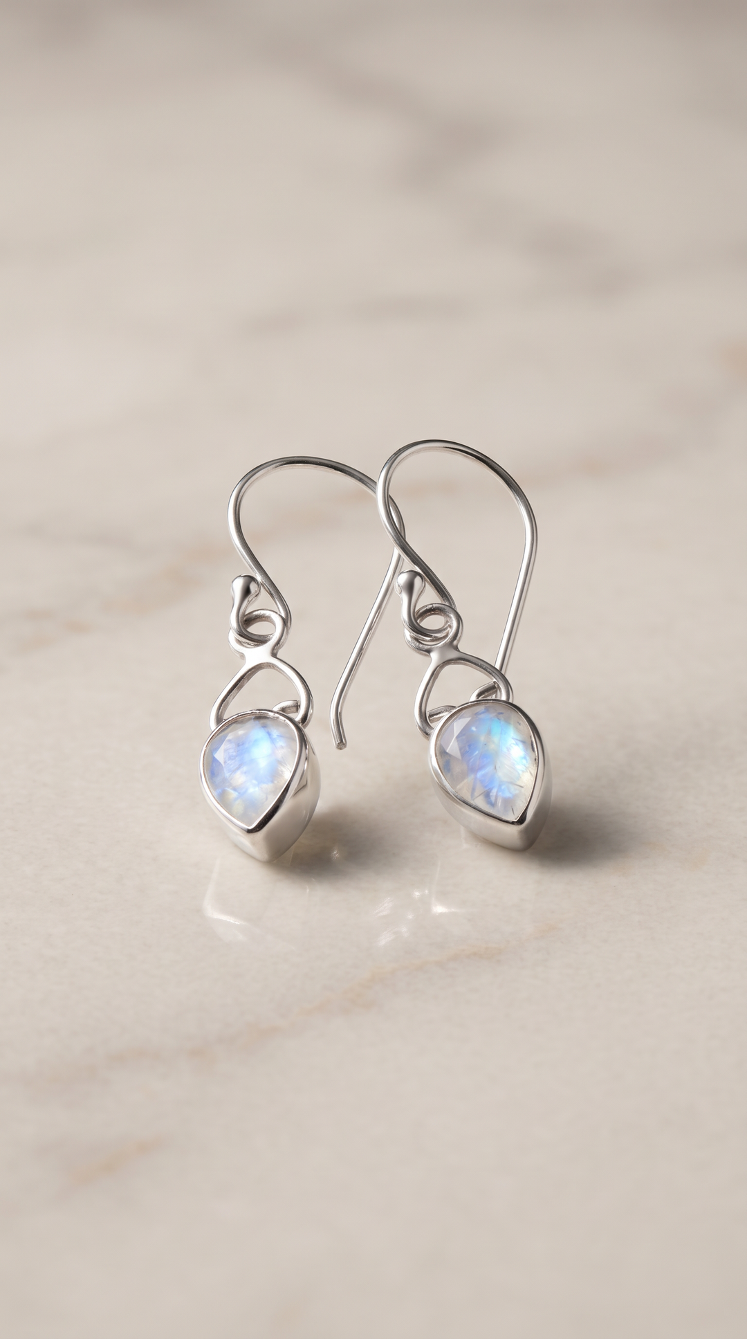 Zirelle | Bali Handcrafted Moonstone Earrings