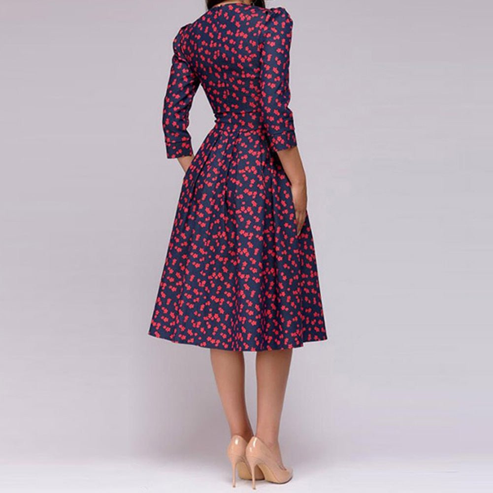 Dahlia | Floral Midi Dress